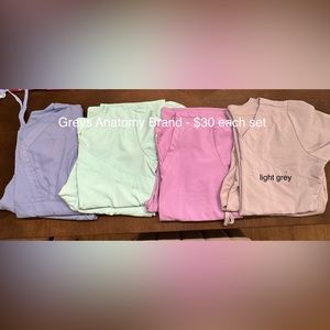 Various brand scrubs sets